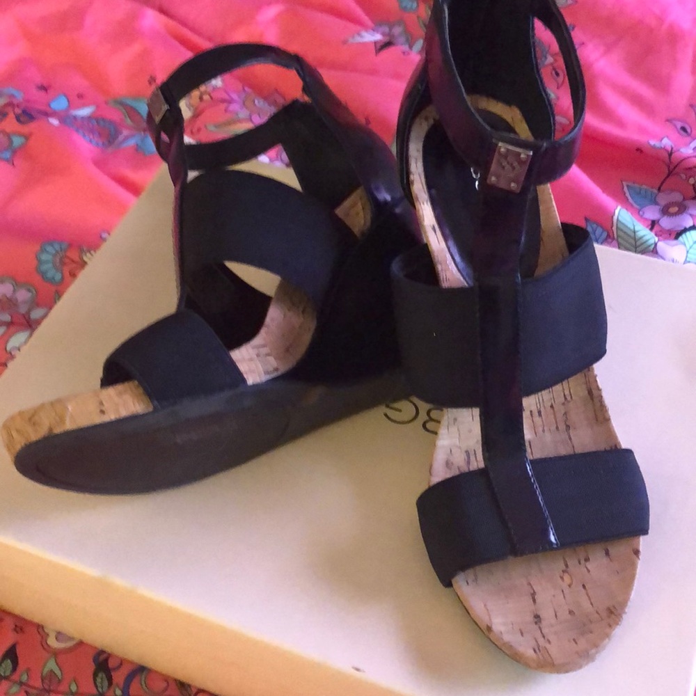 Black BCBGeneration sandals